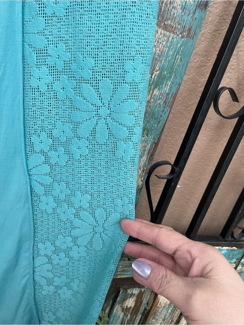 POL Turquoise Waistband Pants - Picture 3 of 5